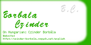 borbala czinder business card